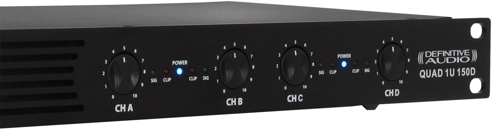 Definitive Audio Quad 1u 150d - Multiple channels power amplifier - Variation 3