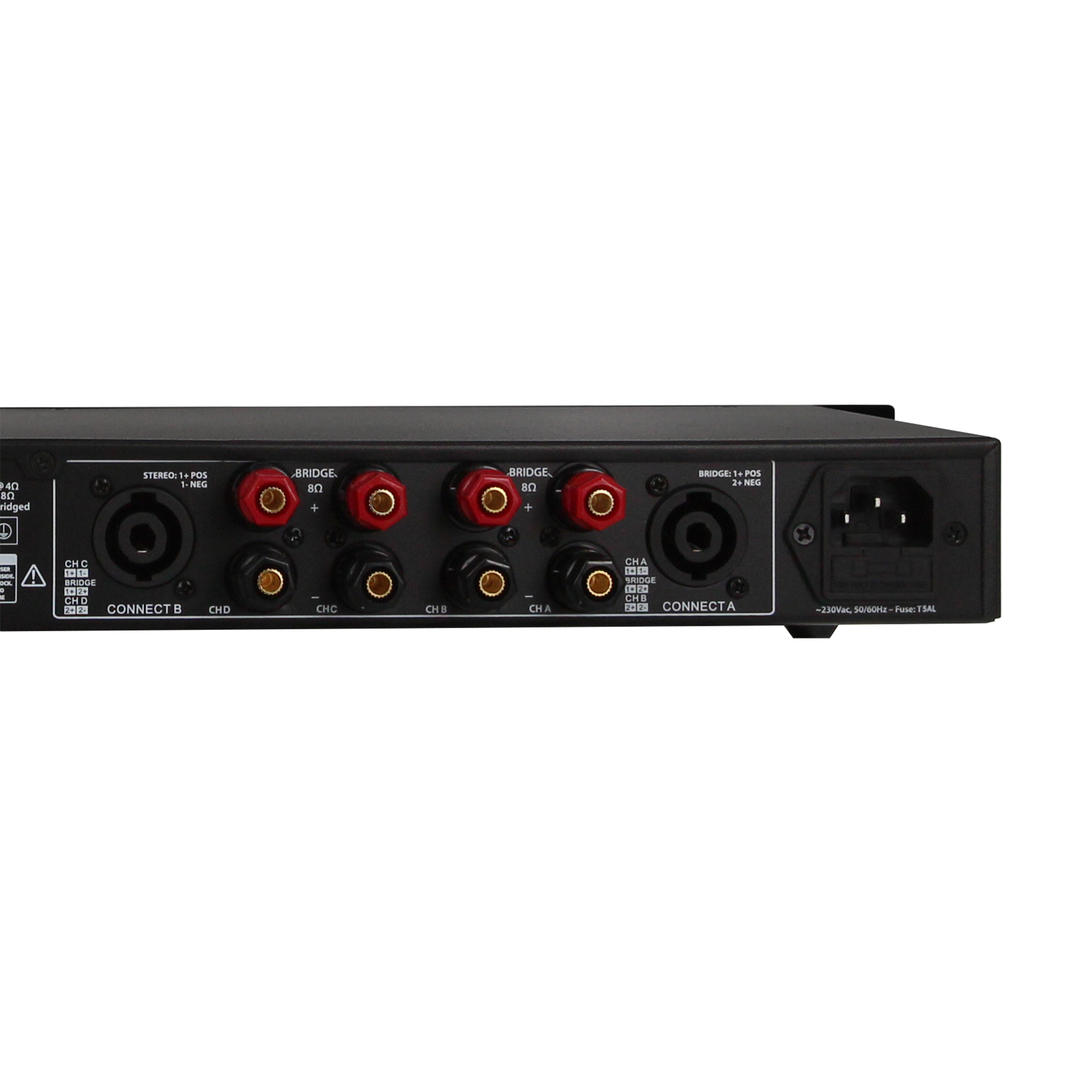 Definitive Audio Quad 1u 200d - Multiple channels power amplifier - Variation 3