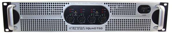 Multiple channels power amplifier Definitive audio Quad 75D