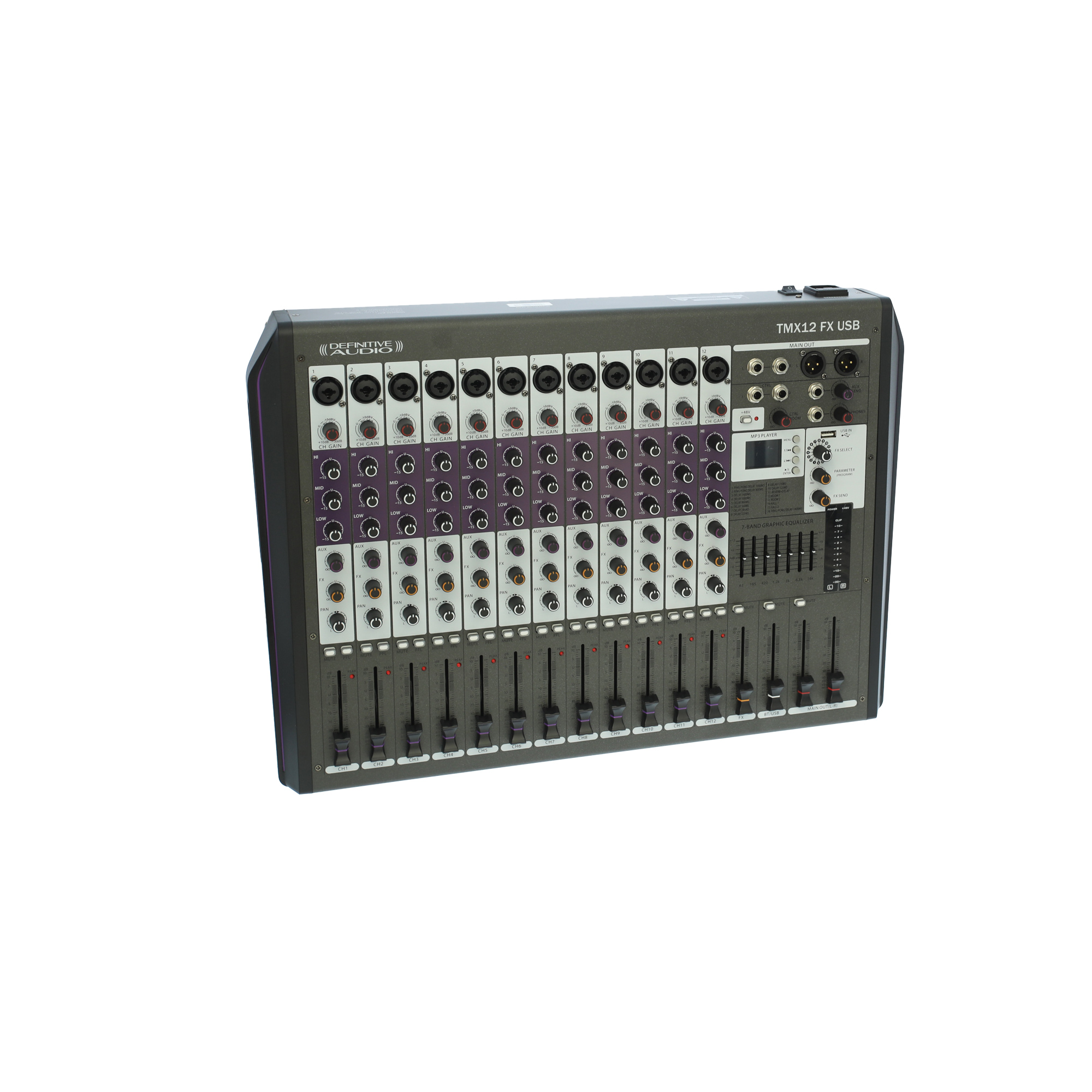 Definitive Audio Tmx12 Fx Usb - Analog mixing desk - Variation 1