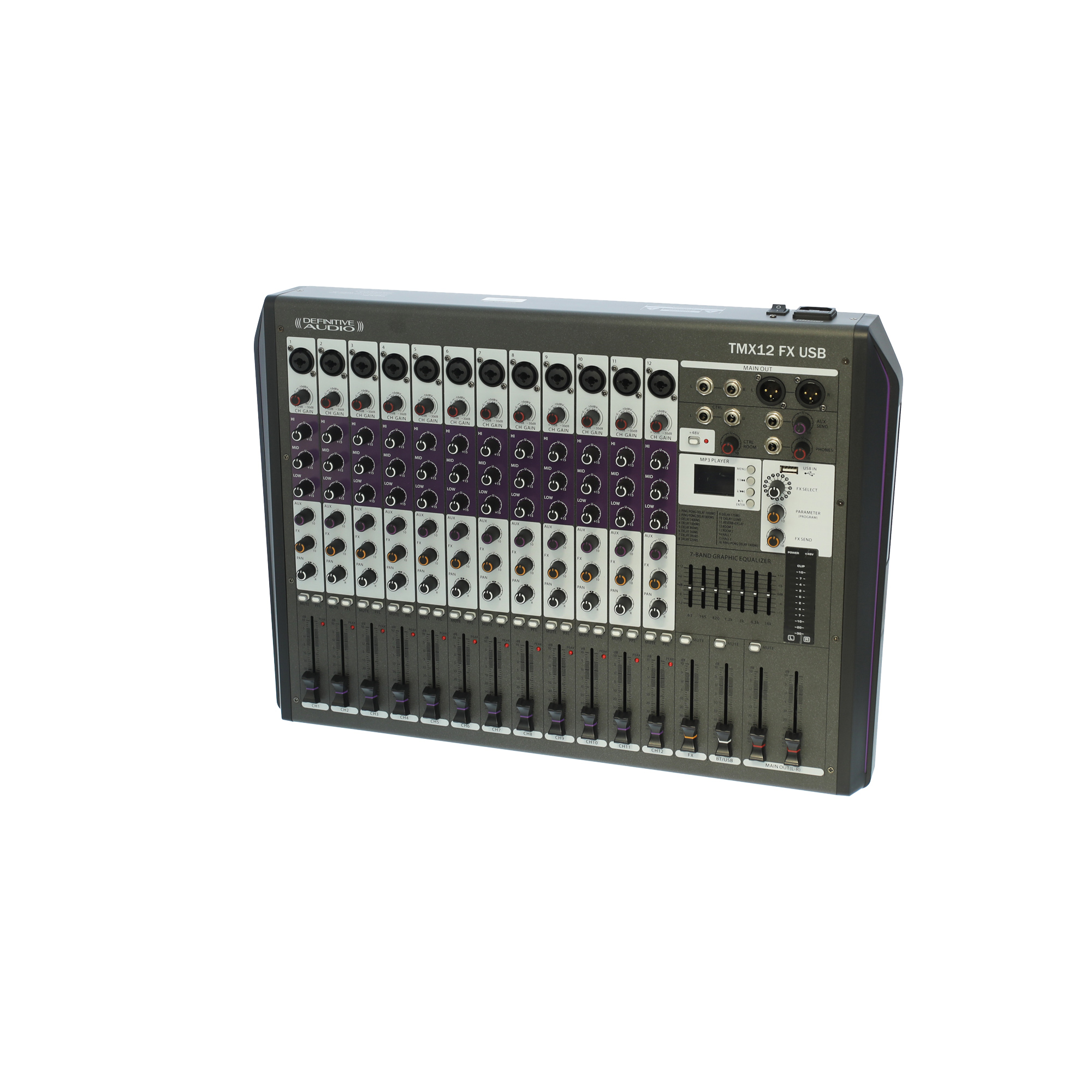 Definitive Audio Tmx12 Fx Usb - Analog mixing desk - Variation 2