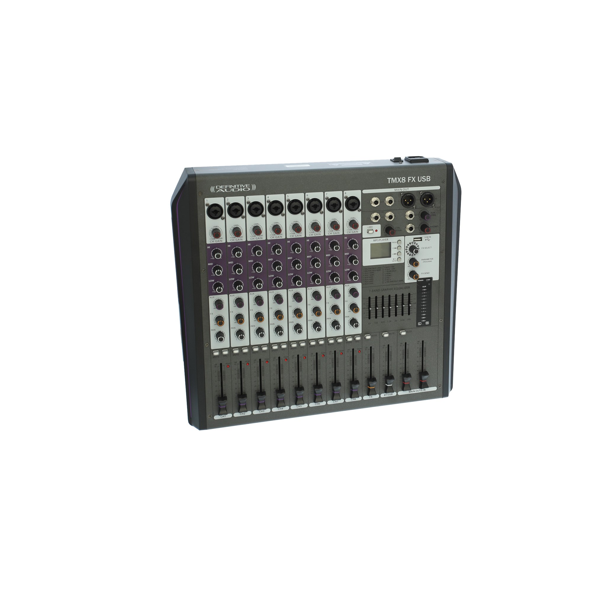 Definitive Audio Tmx8 Fx Usb - Analog mixing desk - Variation 1