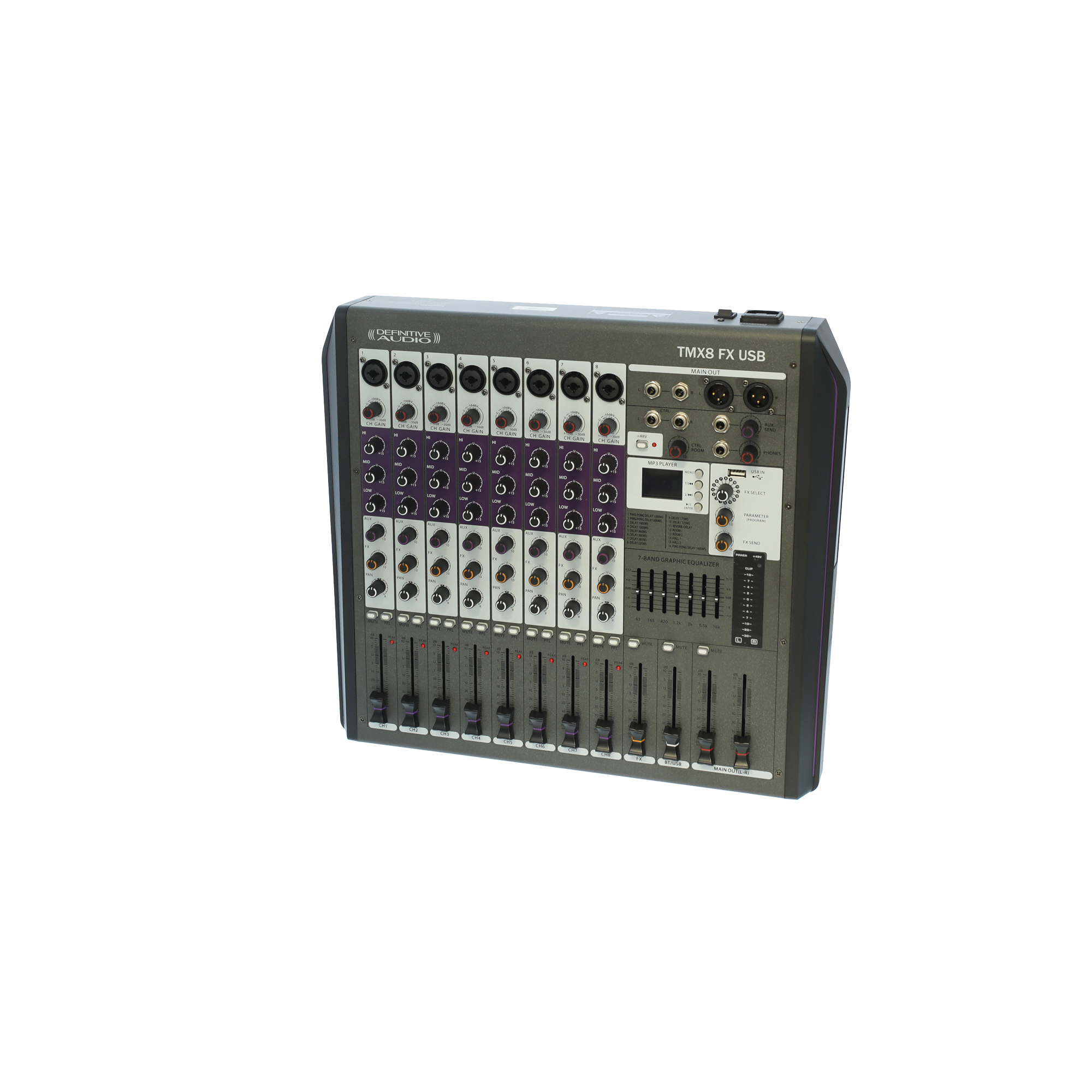 Definitive Audio Tmx8 Fx Usb - Analog mixing desk - Variation 2