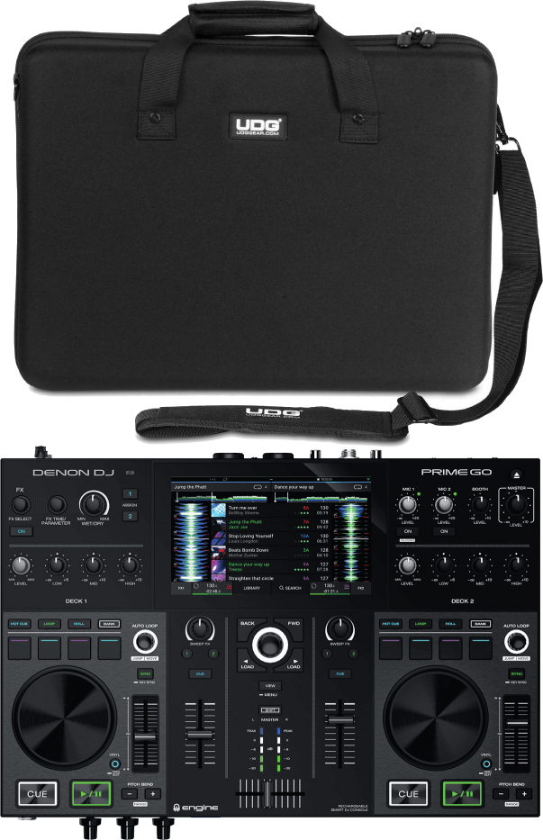 Denon Dj Prime Go + Udg U8312bl - Case/flight/decksaver - Main picture