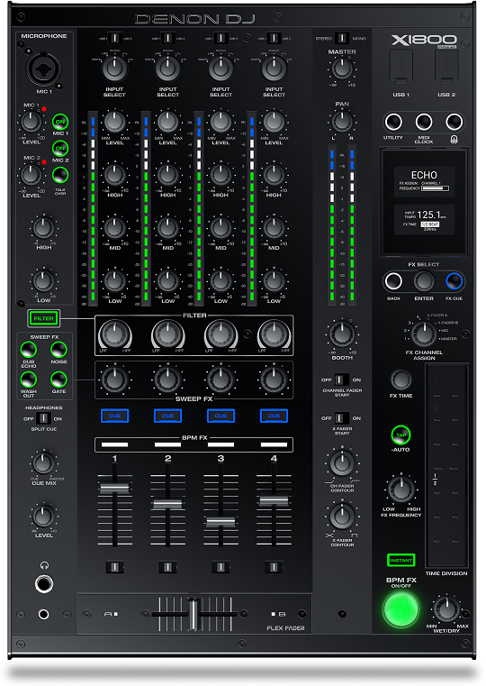 Denon Dj X1800 Prime - DJ mixer - Main picture