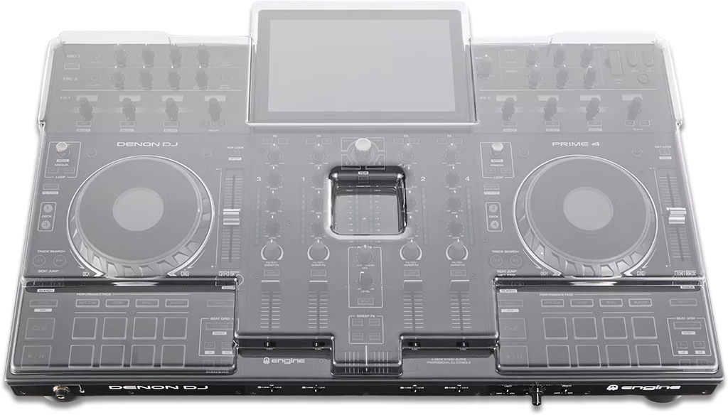 Denon Dj Prime 4 + (+decksaver) - Case/flight/decksaver - Variation 1