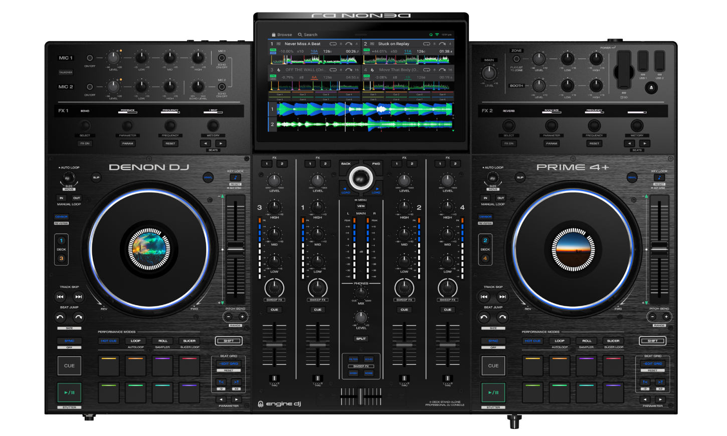 Denon Dj Prime 4 + - Standalone DJ Controller - Variation 3