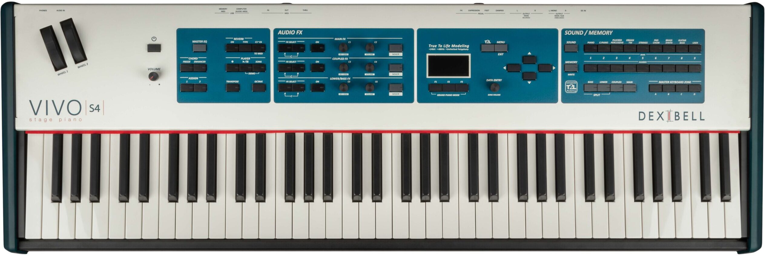 Dexibell Vivo S4 - Bleu - Portable digital piano - Main picture