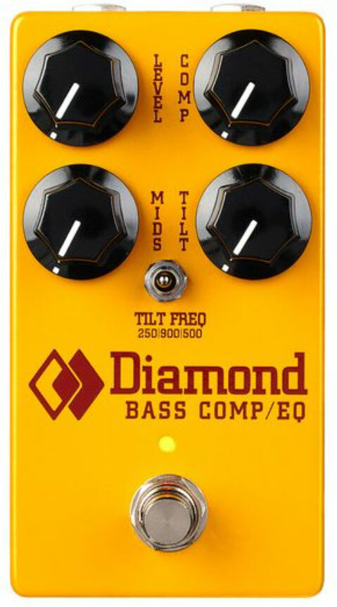 Bass Comp/EQ Compressor, sustain & noise gate effect pedal for