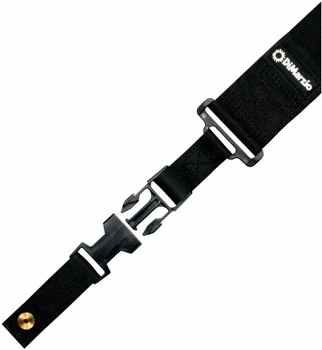 Dimarzio Cliplock Dd2200-bk Nylon 5cm Noir - Guitar strap - Main picture