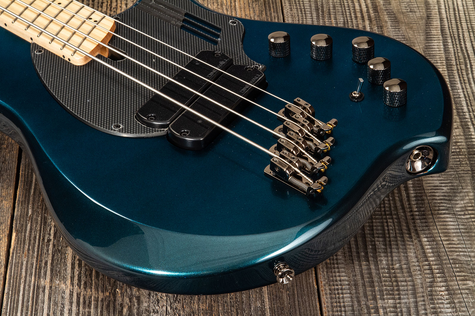 Dingwall Adam Nolly Getgood Ng2 4c Signature 2pu Active Mn - Black Forest Green - Solid body electric bass - Variation 4