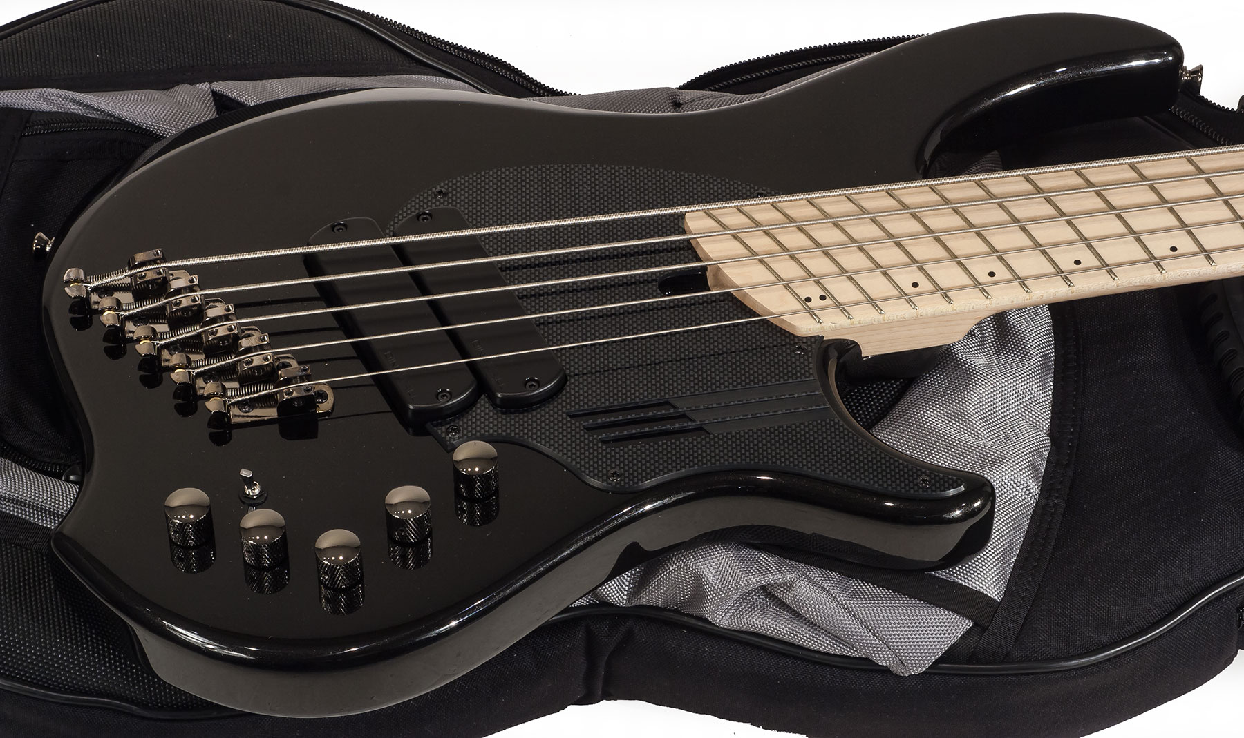Dingwall Adam Nolly Getgood Ng2 5c 2-pickups Signature Active Mn - Metallic Black - Solid body electric bass - Variation 1
