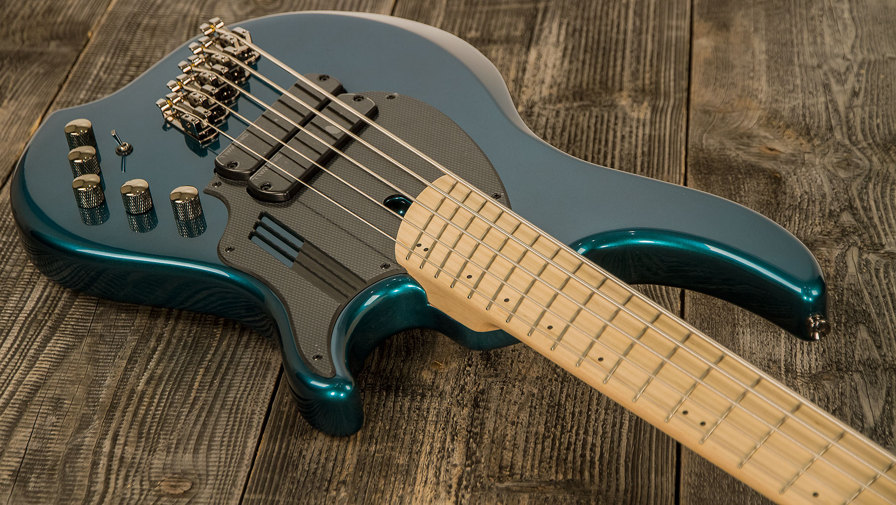 Dingwall Adam Nolly Getgood Ng2 5c Signature 2pu Active Mn - Black Forrest Green - Solid body electric bass - Variation 1