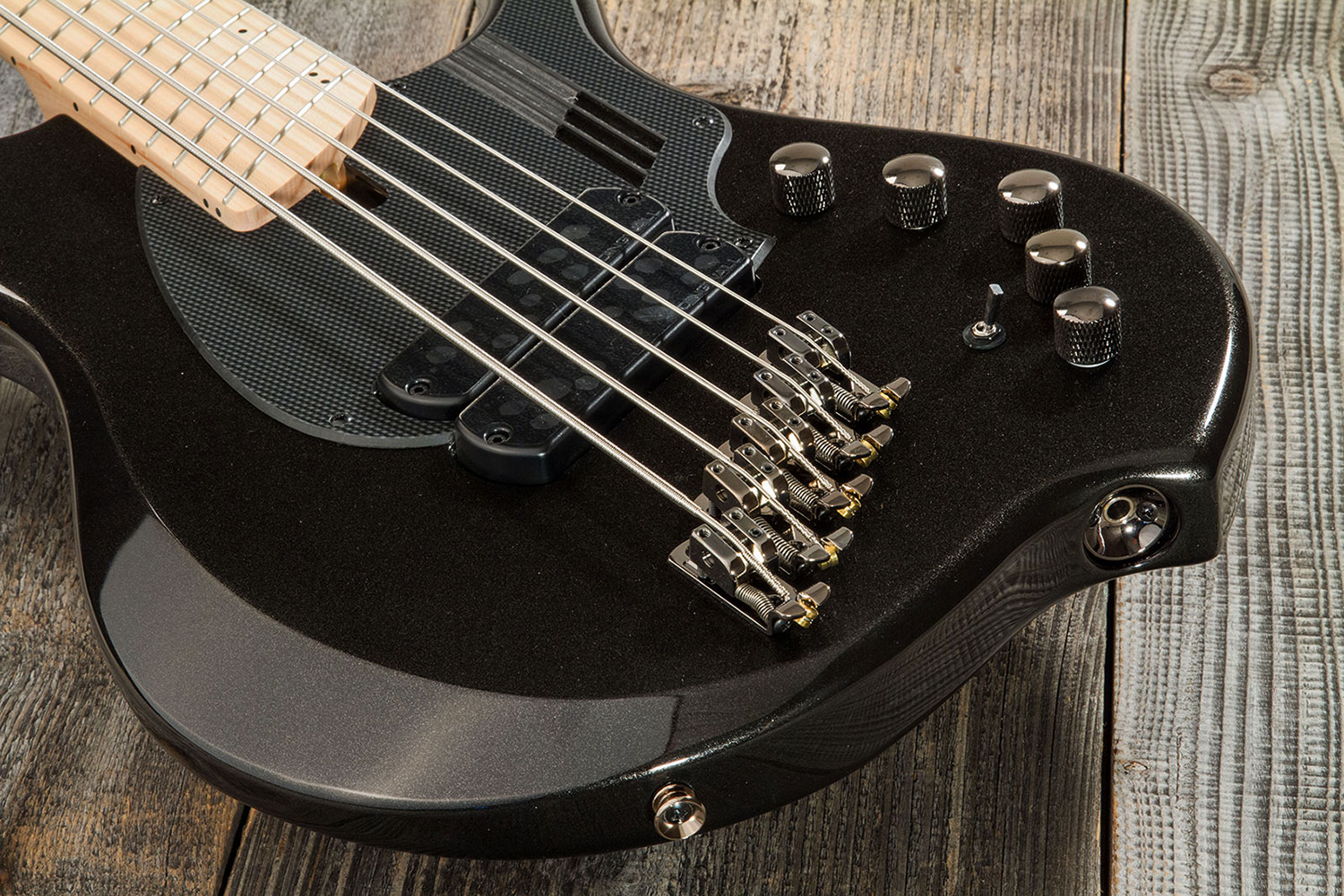 Dingwall Adam Nolly Getgood Ng2 5c Sig Active Mn +housse - Metallic Black - Solid body electric bass - Variation 4
