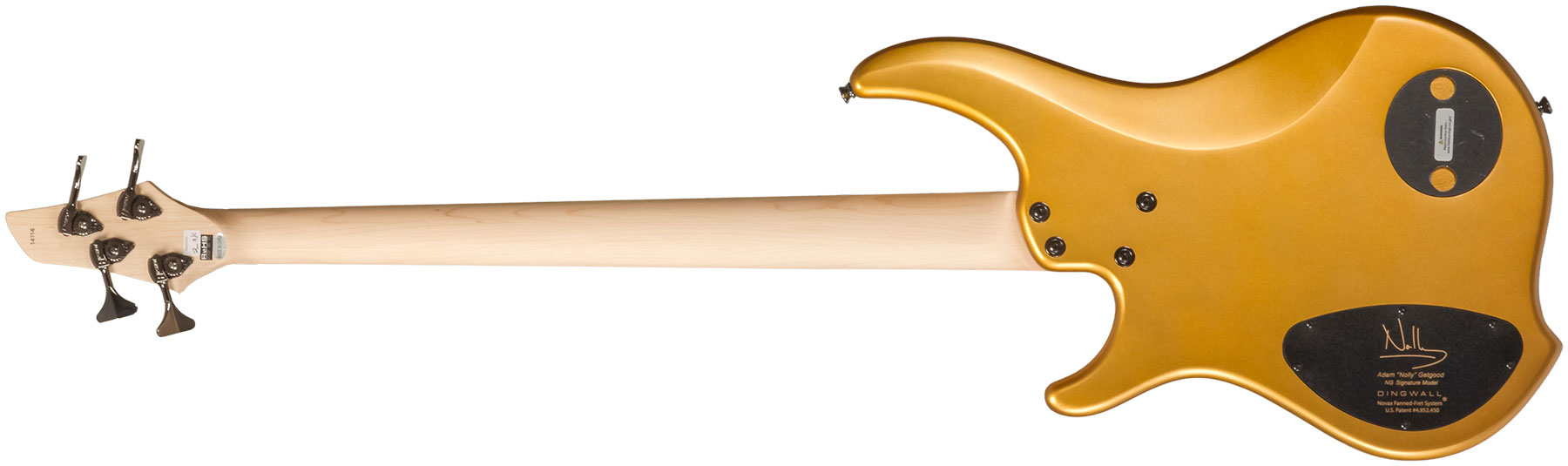 Dingwall Adam Nolly Getgood Ng3 4c Signature 3pu Active Mn - Gold Matte - Solid body electric bass - Variation 1