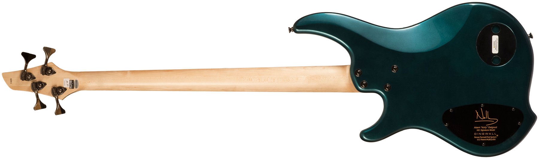 Dingwall Adam Nolly Getgood Ng3 4c Signature 3pu Active Mn - Black Forest Green - Solid body electric bass - Variation 2