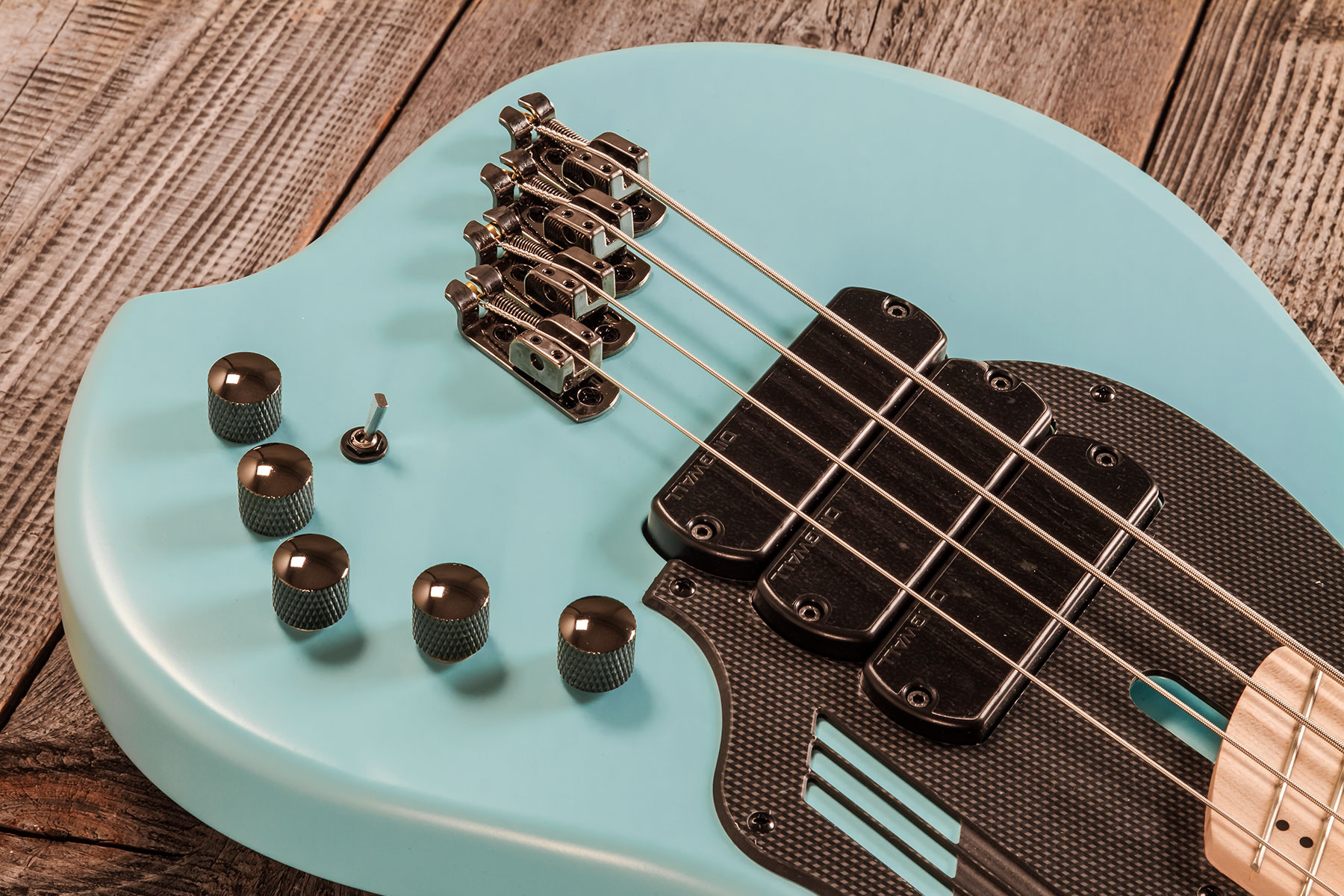 Dingwall Adam Nolly Getgood Ng3 4c Signature 3pu Active Mn - Matte Celestial Blue - Solid body electric bass - Variation 3