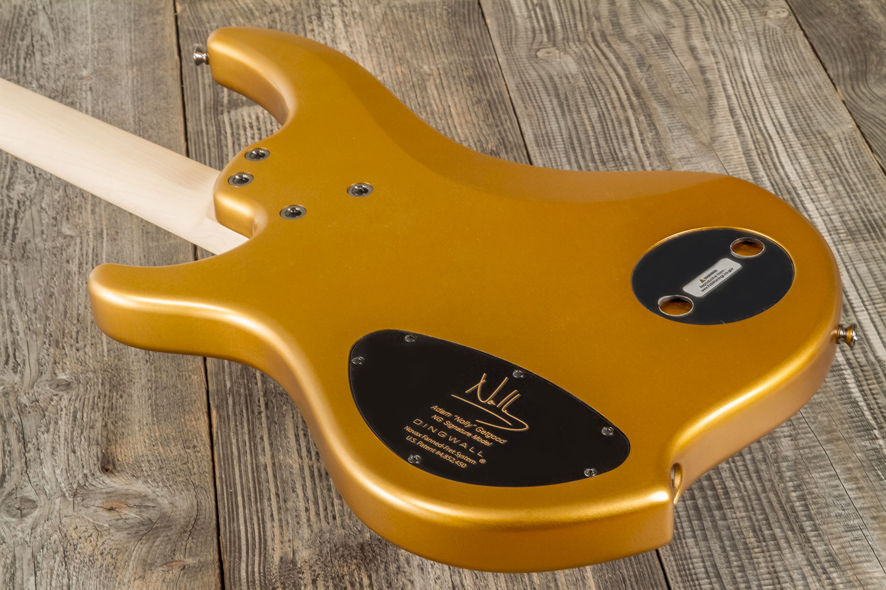 Dingwall Adam Nolly Getgood Ng3 4c Signature 3pu Active Mn - Gold Matte - Solid body electric bass - Variation 5