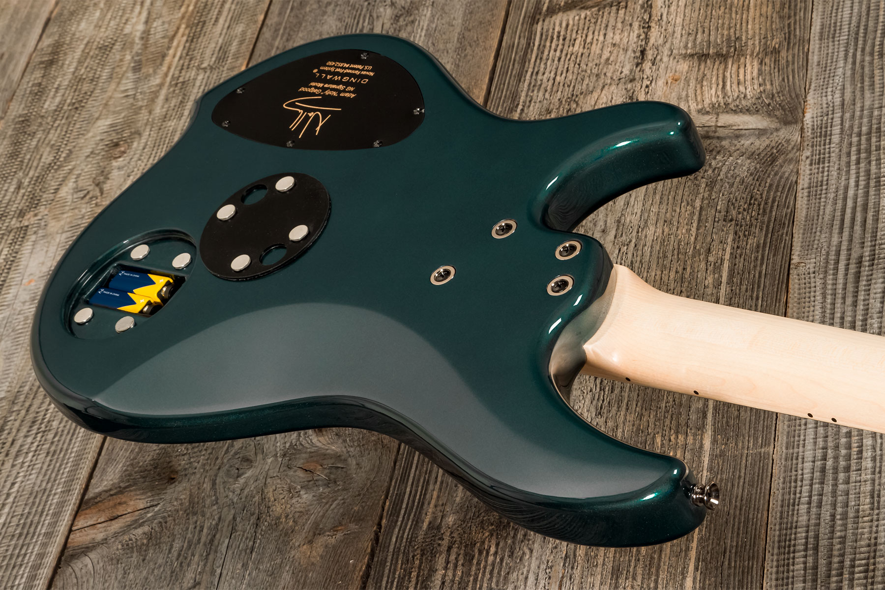 Dingwall Adam Nolly Getgood Ng3 4c Signature 3pu Active Mn - Black Forest Green - Solid body electric bass - Variation 6
