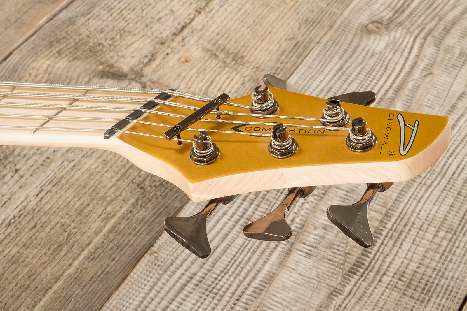 Dingwall Adam Nolly Getgood Ng3 5c Signature 3pu Active Mn - Gold Matte - Solid body electric bass - Variation 11