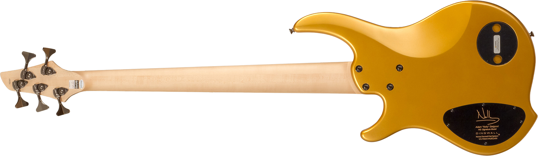 Dingwall Adam Nolly Getgood Ng3 5c Signature 3pu Active Mn - Gold Matte - Solid body electric bass - Variation 2