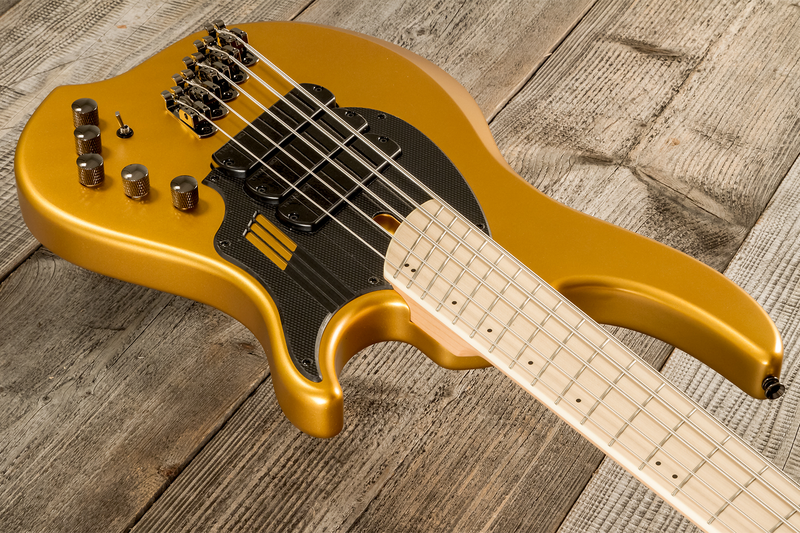 Dingwall Adam Nolly Getgood Ng3 5c Signature 3pu Active Mn - Gold Matte - Solid body electric bass - Variation 3