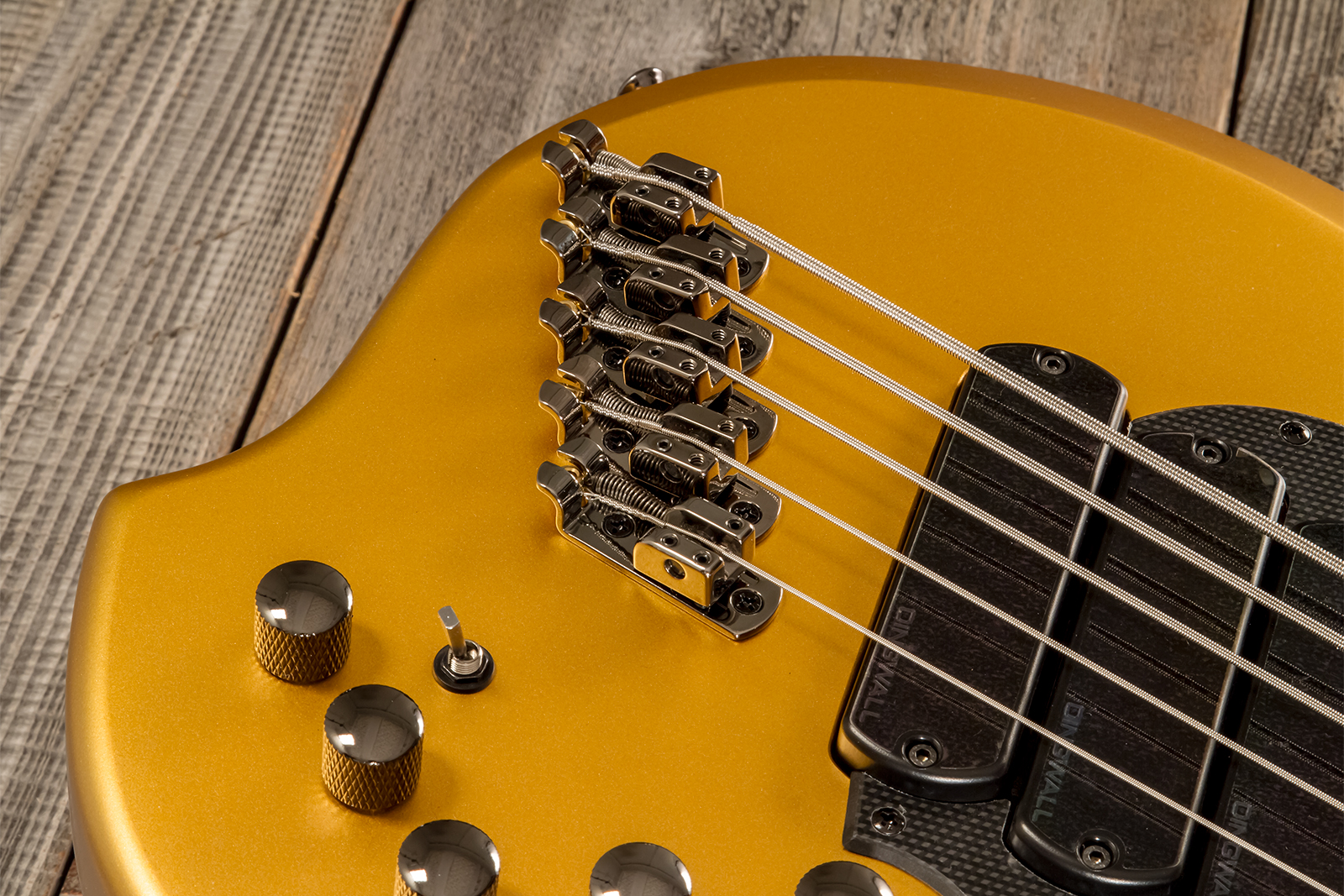 Dingwall Adam Nolly Getgood Ng3 5c Signature 3pu Active Mn - Gold Matte - Solid body electric bass - Variation 4