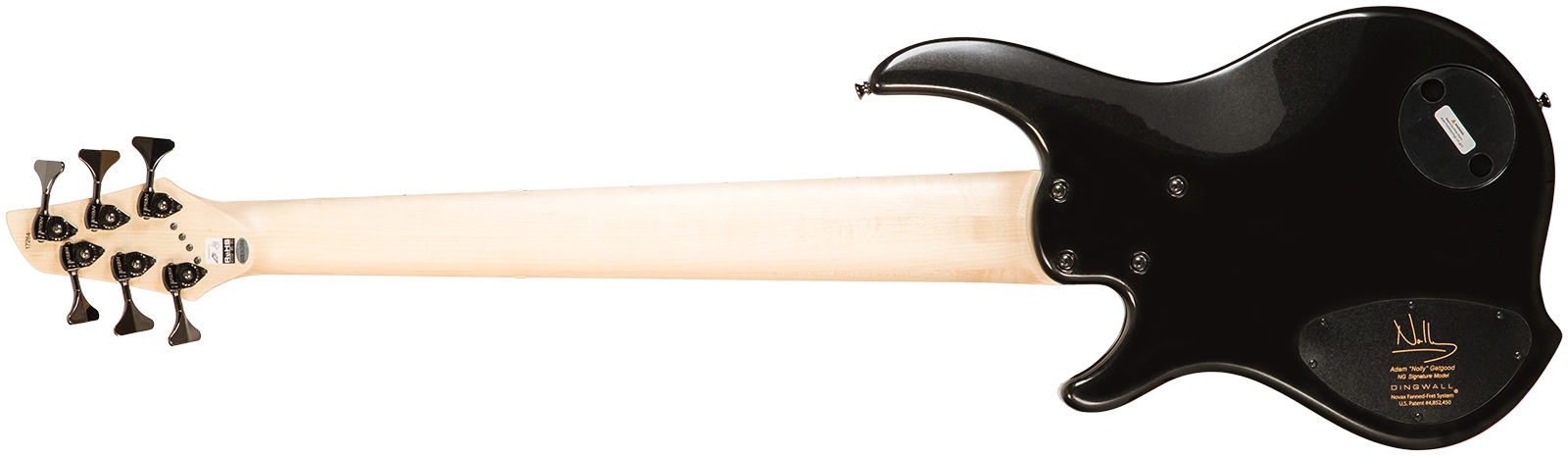 Dingwall Adam Nolly Getgood Ng3 6c Signature 3pu Active Mn - Metallic Black - Solid body electric bass - Variation 1