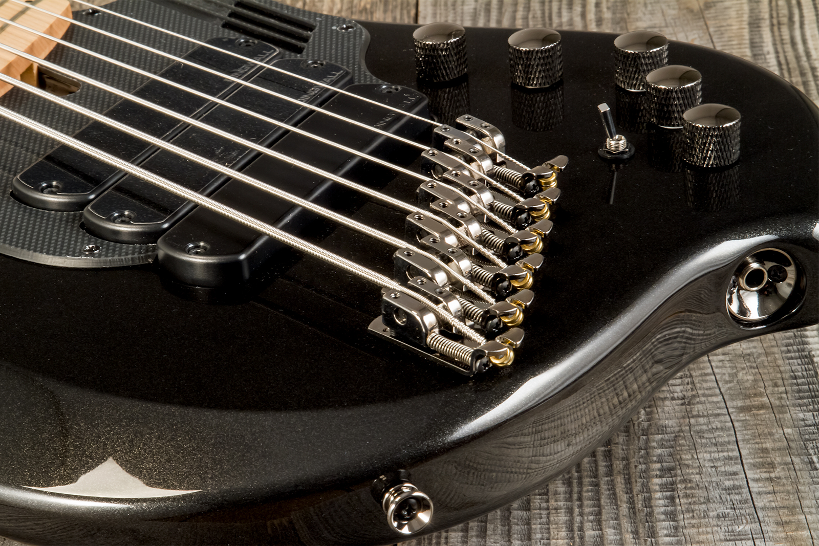 Dingwall Adam Nolly Getgood Ng3 6c Signature 3pu Active Mn - Metallic Black - Solid body electric bass - Variation 4