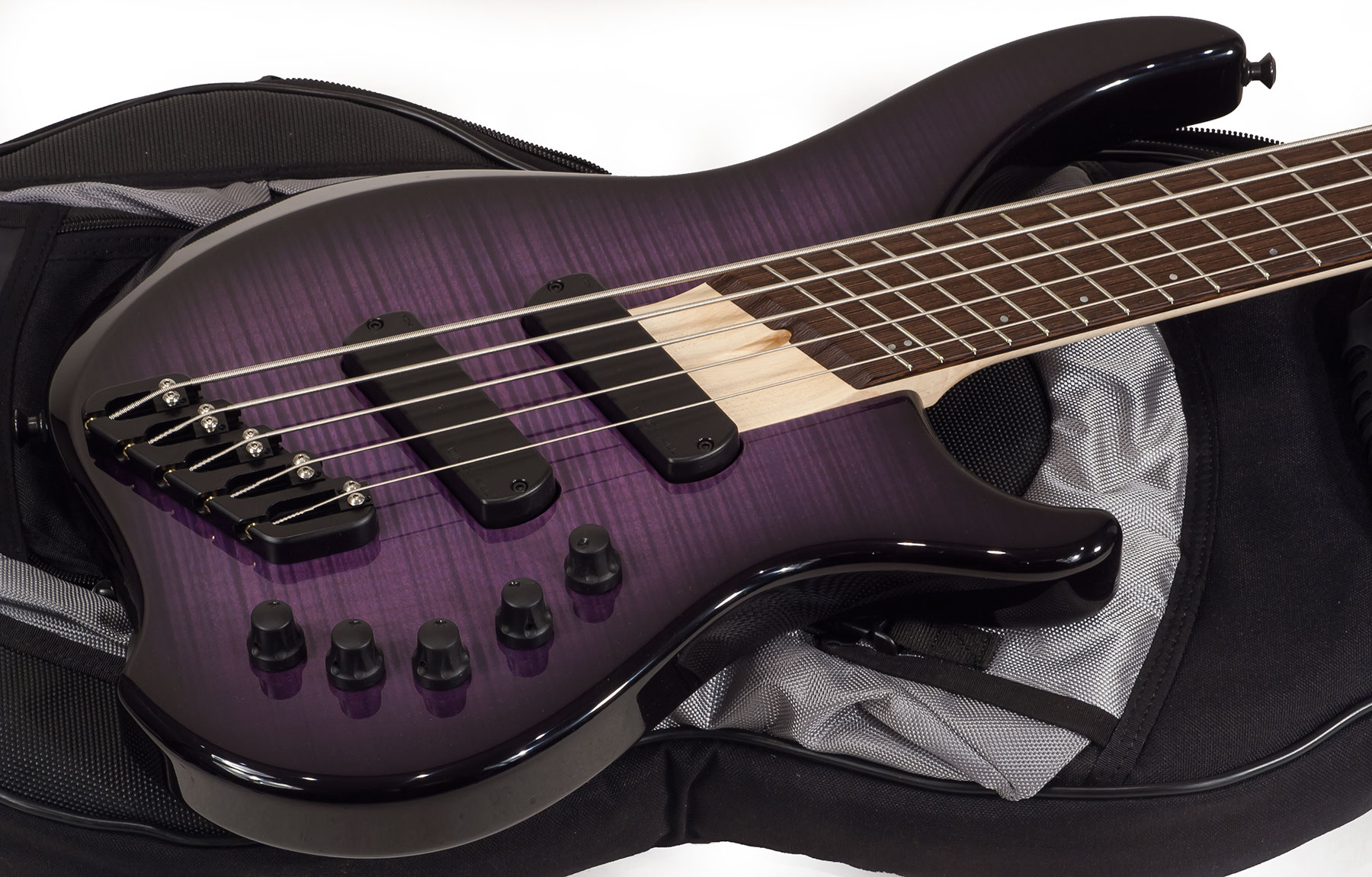 Dingwall Afterburner I 5 2-pickups Wen +housse - Purple Blackburst - Solid body electric bass - Variation 1