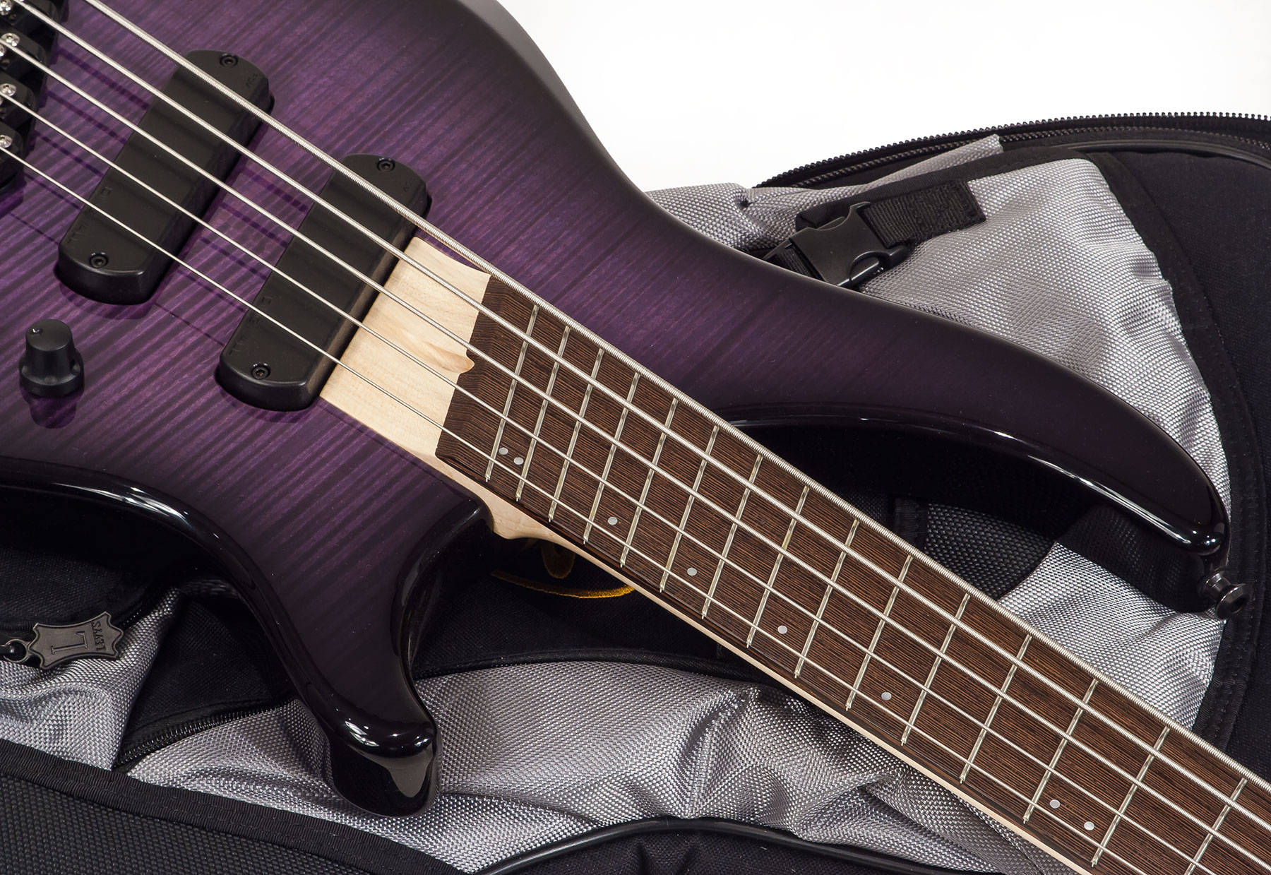 Dingwall Afterburner I 5 2-pickups Wen +housse - Purple Blackburst - Solid body electric bass - Variation 2