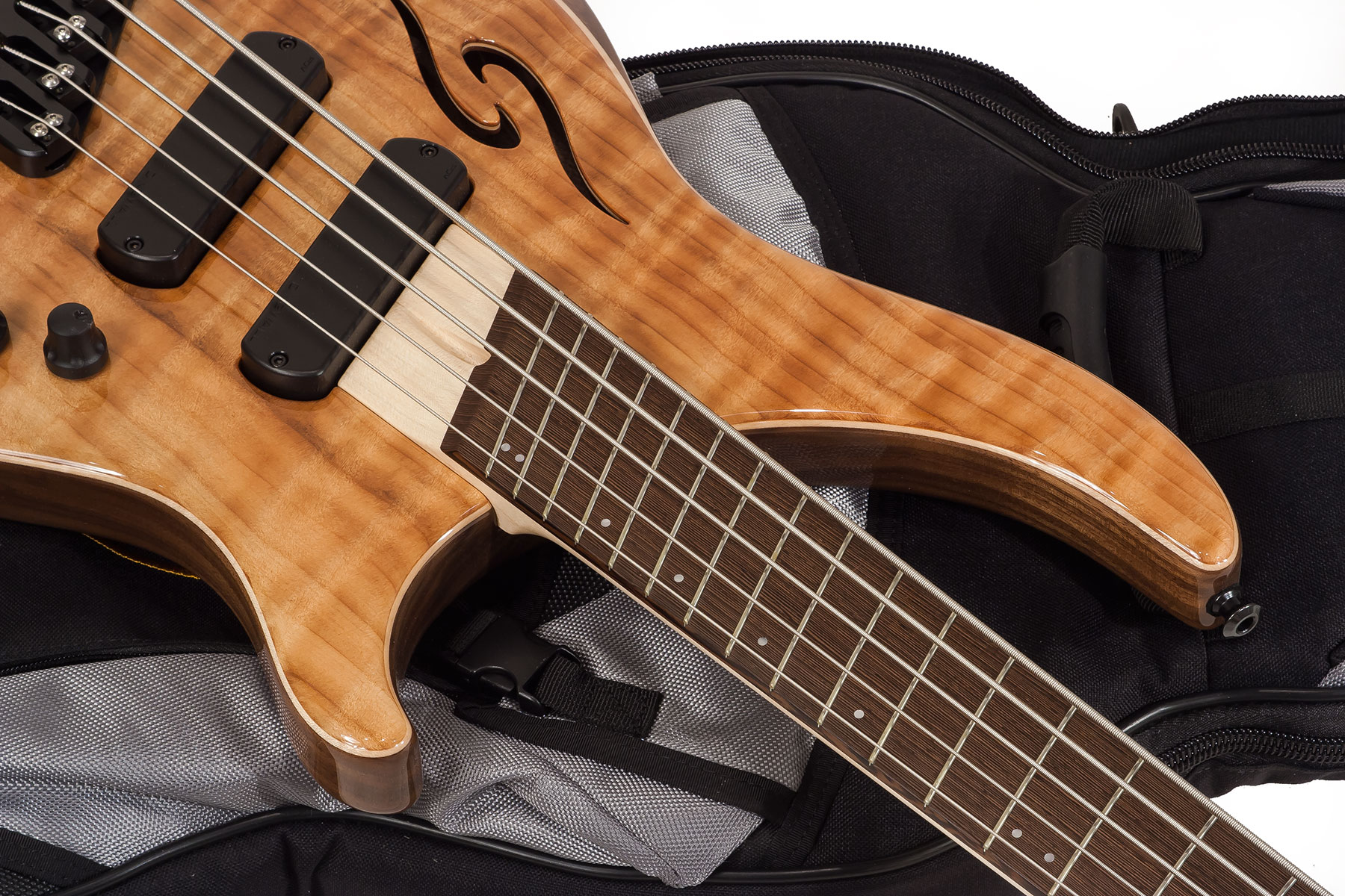 Dingwall Afterburner Ii 5 2-pickups Wen +housse - Natural - Solid body electric bass - Variation 2