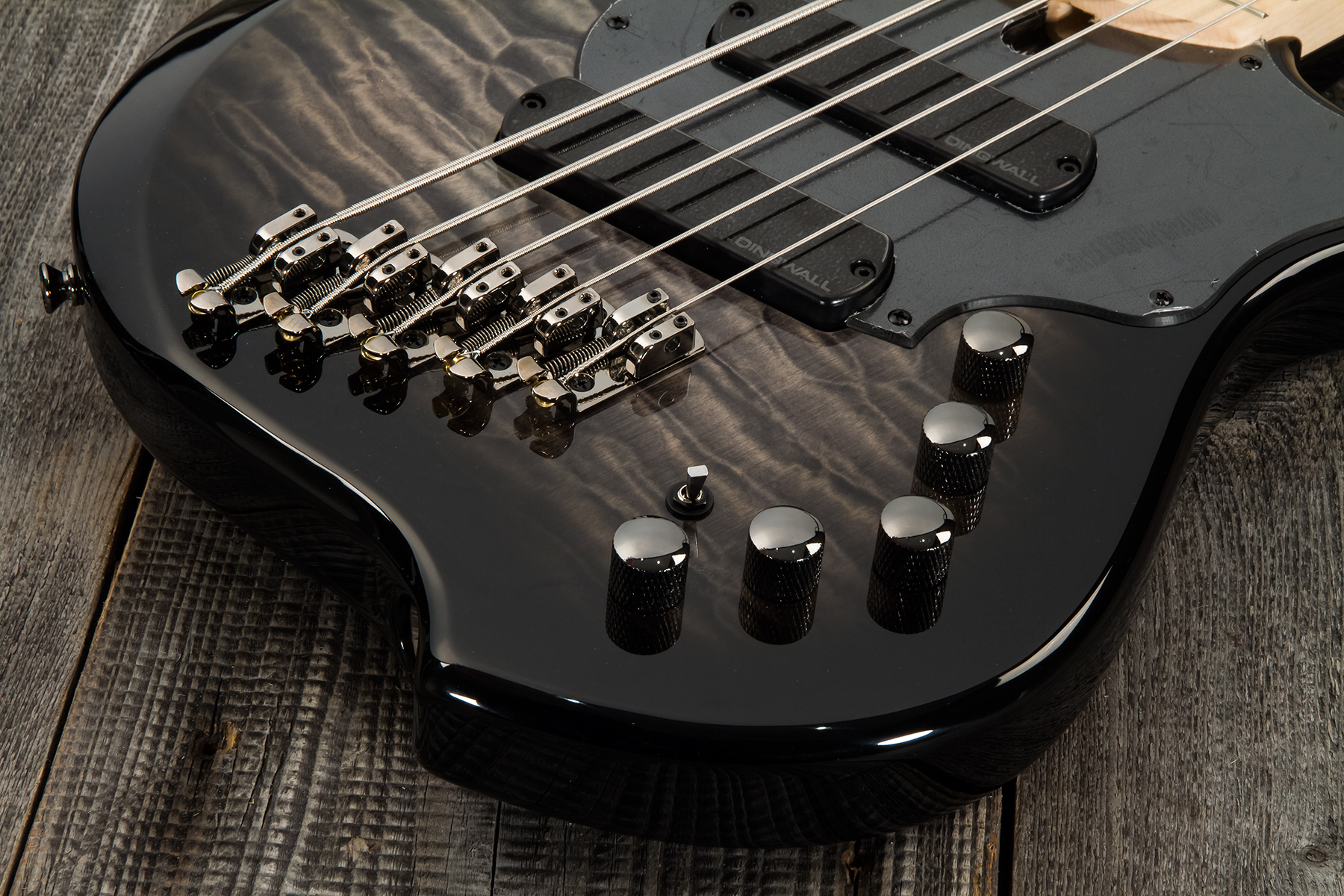 Dingwall Combustion Cb2 5c 2pu Active Mn - 2-tone Blackburst - Solid body electric bass - Variation 4