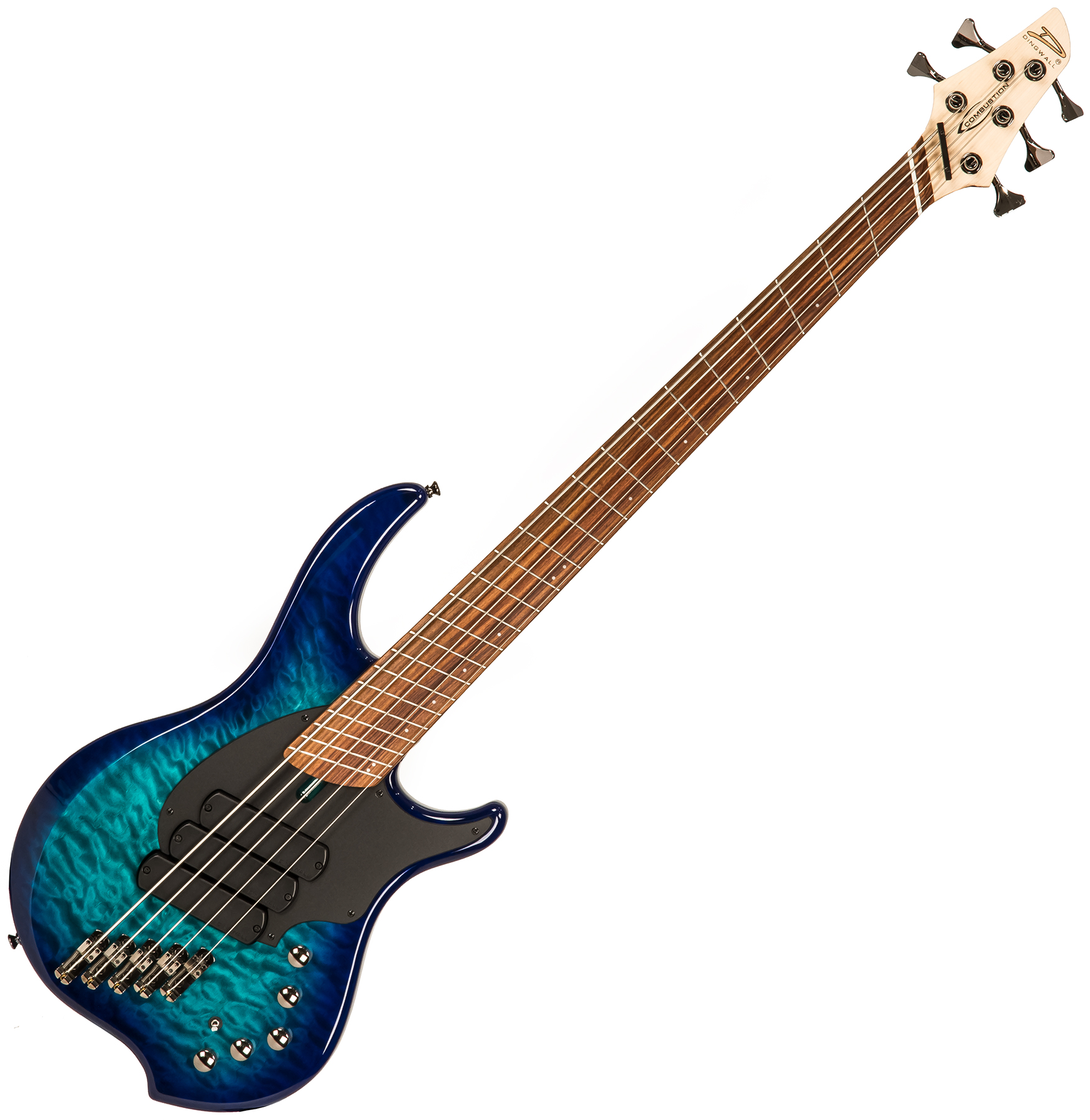 Dingwall Combustion 5 3-pickups Pf +housse - Whalepool Burst - Solid body electric bass - Variation 1