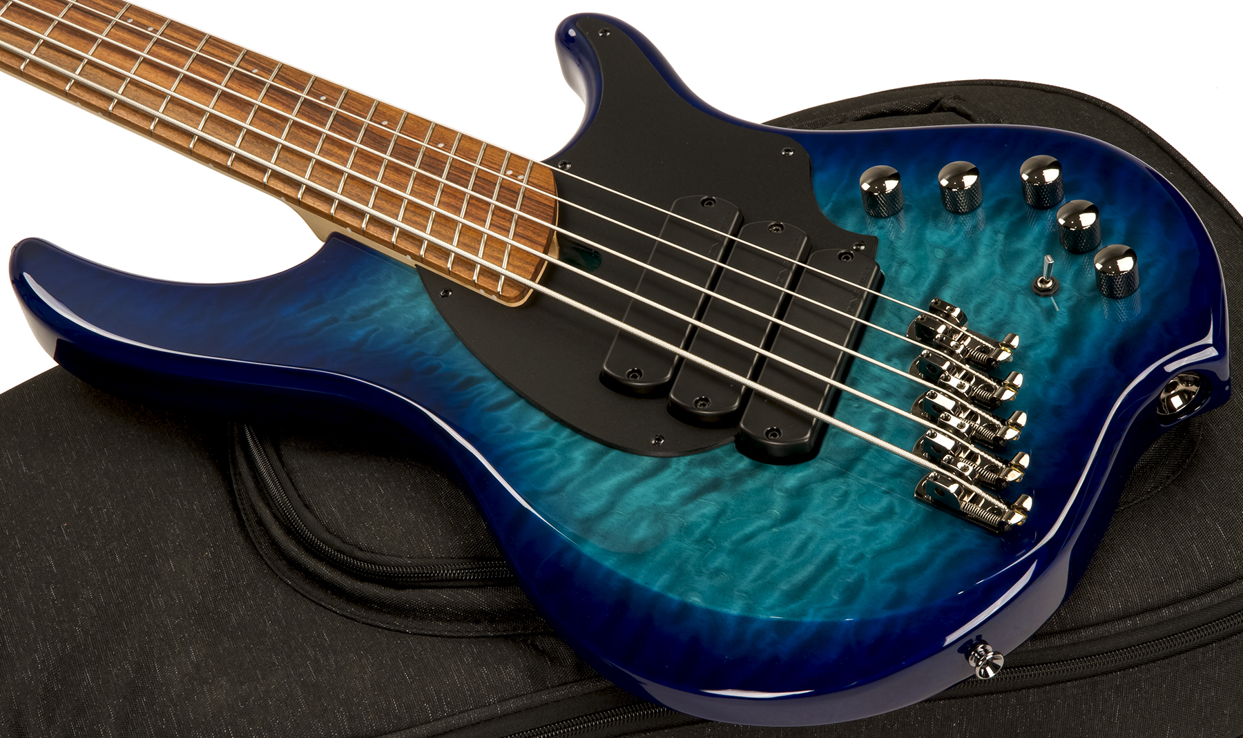 Dingwall Combustion 5 3-pickups Pf +housse - Whalepool Burst - Solid body electric bass - Variation 2