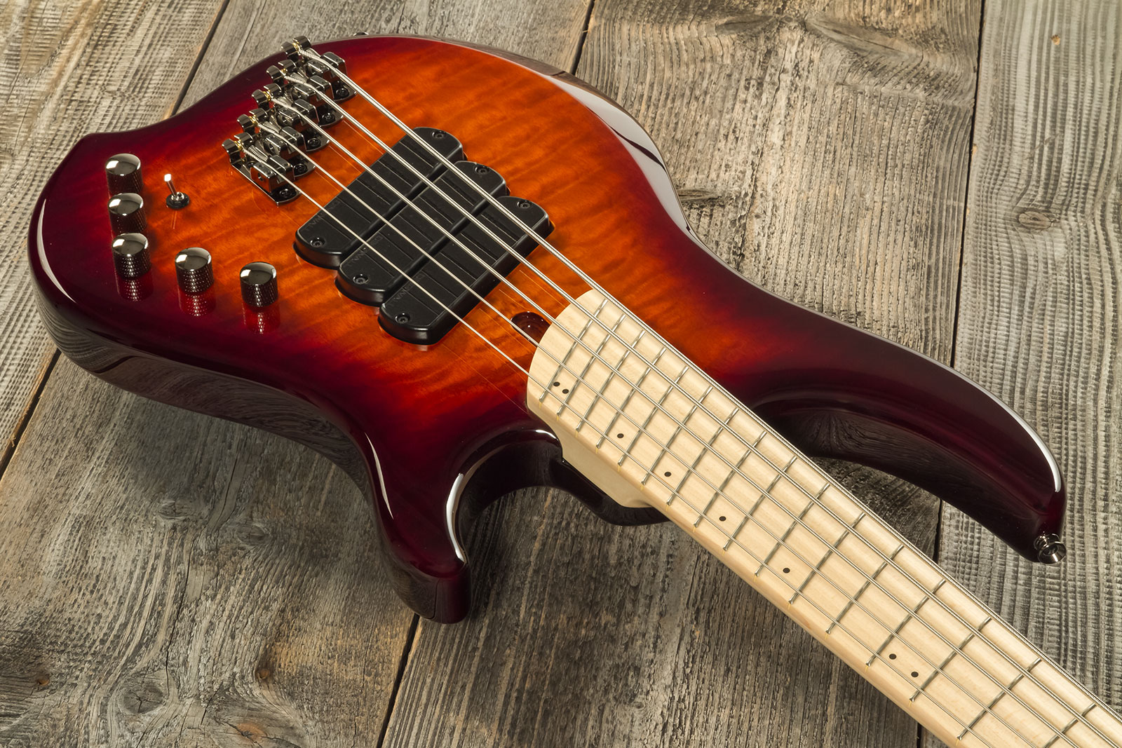 Dingwall Combustion Cb3 5c 3pu Active Mn - Vintage Burst Gloss - Solid body electric bass - Variation 2