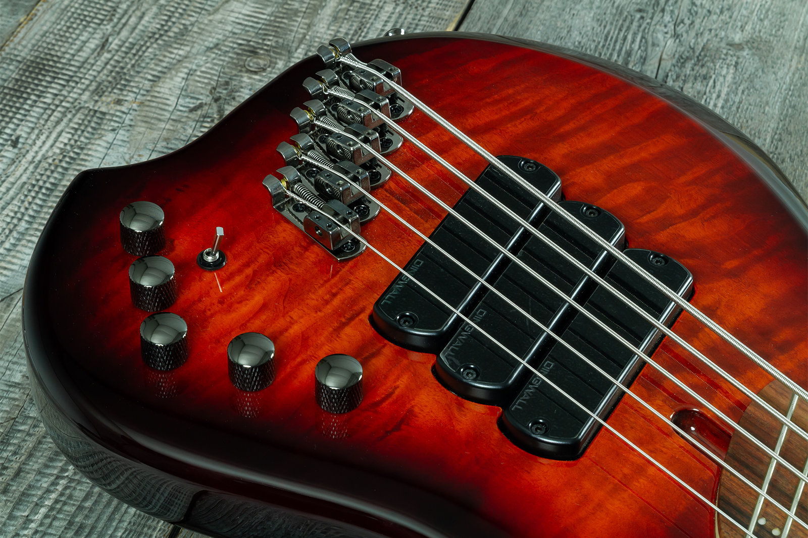 Dingwall Combustion Cb3 5c 3pu Active Pf - Vintage Burst Gloss - Solid body electric bass - Variation 11