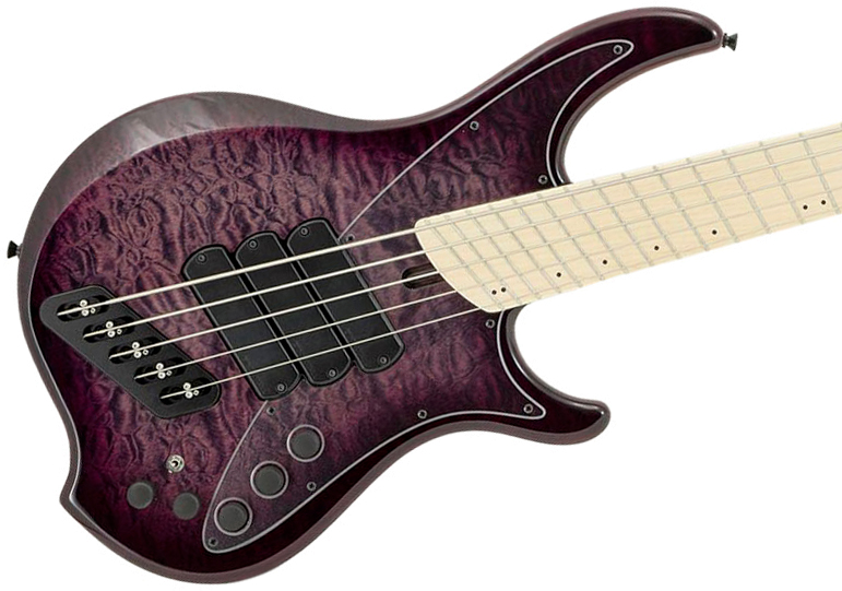 Dingwall Combustion Nashville Cn3 5c 3pu Active Mn - Ultraviolet Burst - Solid body electric bass - Variation 1