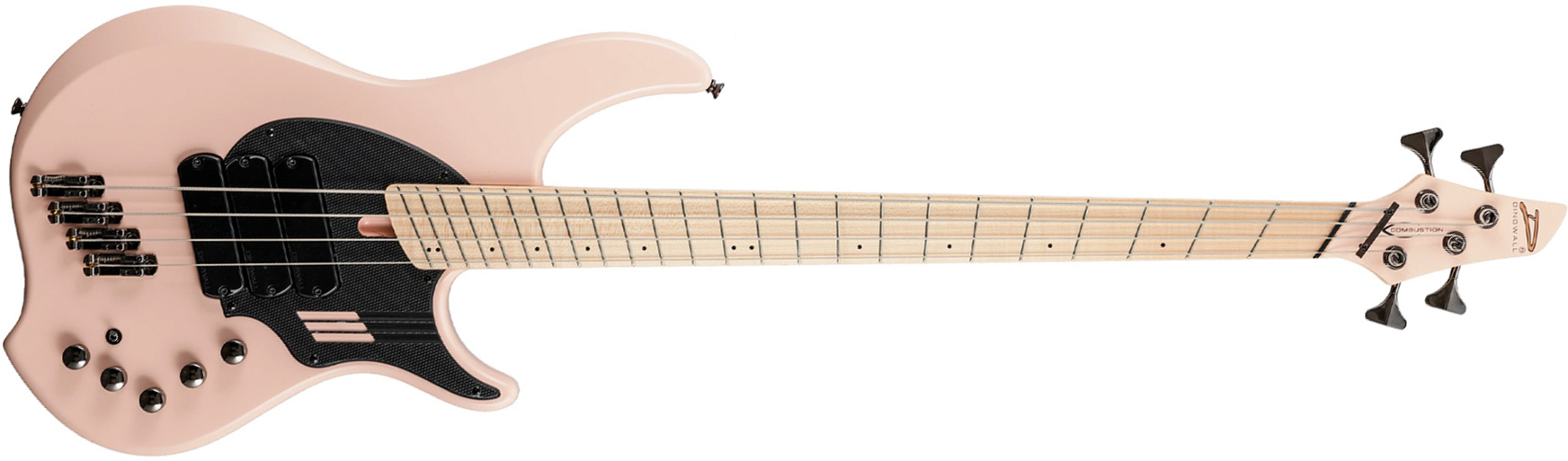 Dingwall Adam Nolly Getgood Ng3 4c Signature 3pu Active Mn - Matte Shell Pink - Solid body electric bass - Main picture
