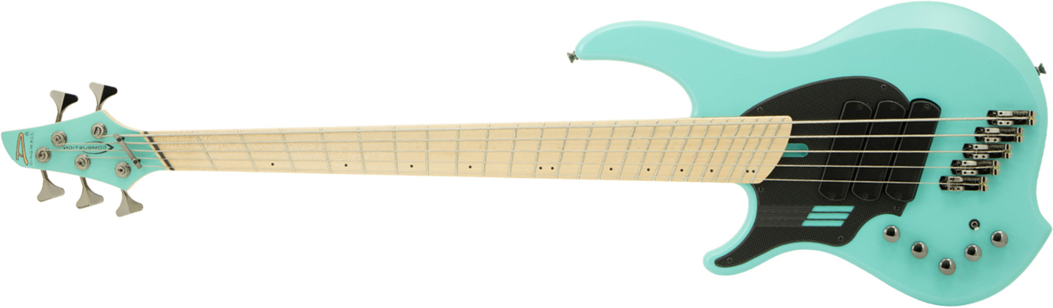 Dingwall Adam Nolly Getgood Ng3 5c Lh Signature Gaucher 3pu Active Mn - Matte Celestial Blue - Solid body electric bass - Main picture