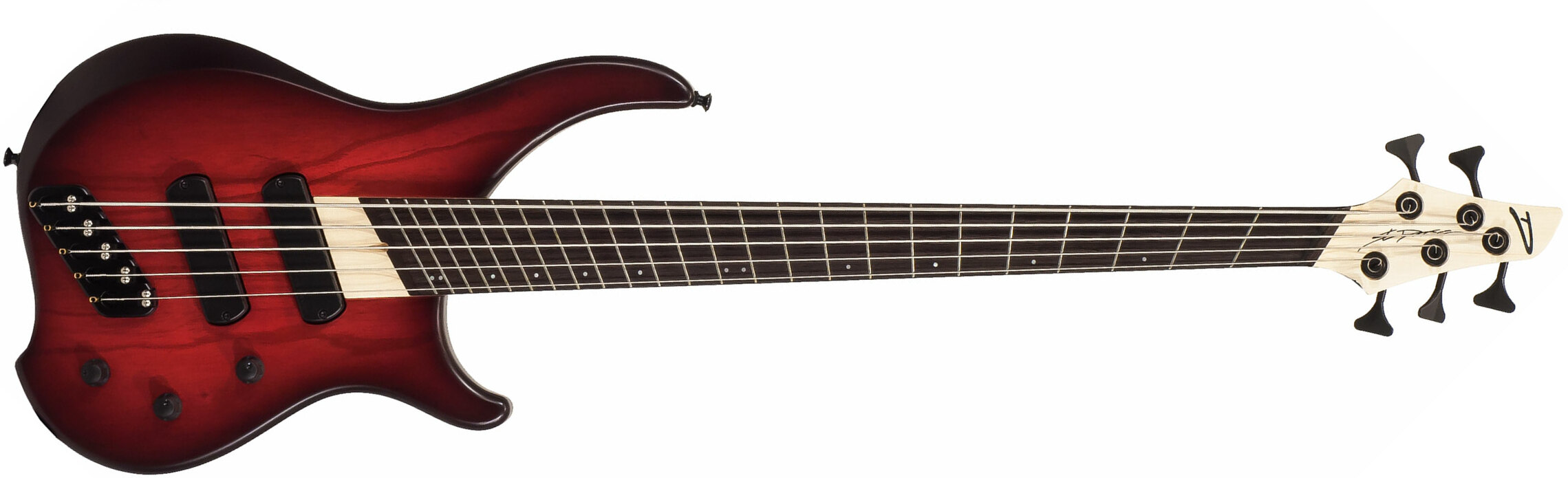 Dingwall Afterburner Abz 5 2-pickups Wen +housse - Trans Redburst Satin - Solid body electric bass - Main picture