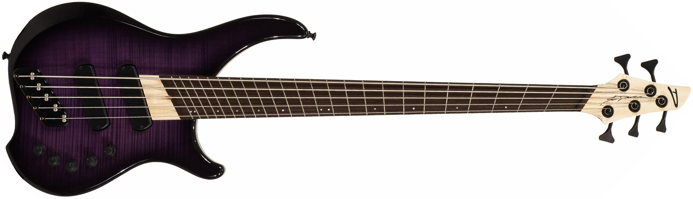 Dingwall Afterburner I 5 2-pickups Wen +housse - Purple Blackburst - Solid body electric bass - Main picture