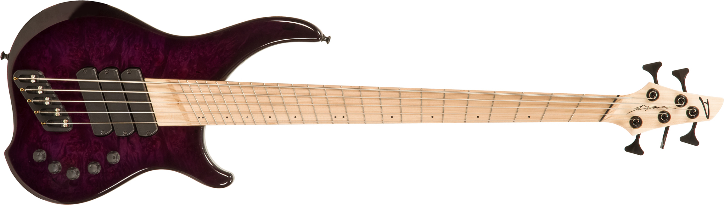 Dingwall Afterburner I 5 3-pickups Mn - Faded Purple Burst - Solid body electric bass - Main picture