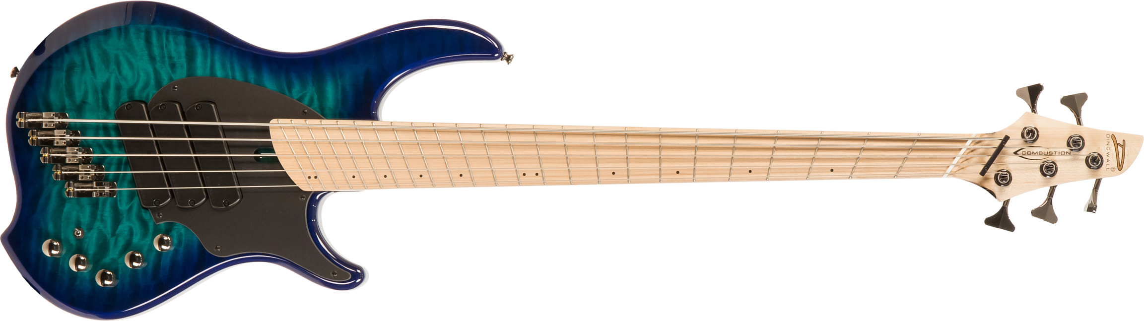 Dingwall Combustion Cb3 5c 3pu Active Mn - Whalepool Burst - Solid body electric bass - Main picture