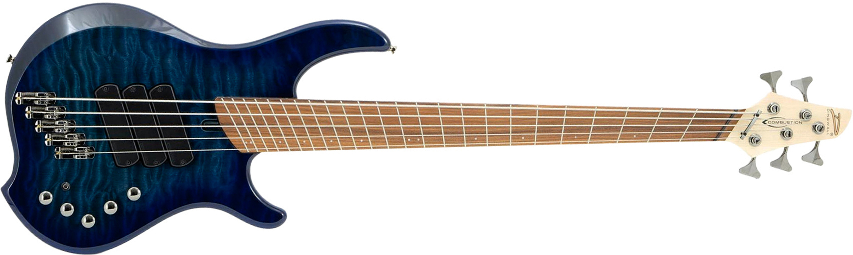 Dingwall Combustion Cb3 5c 3pu Active Pf - Indigo Burst - Solid body electric bass - Main picture