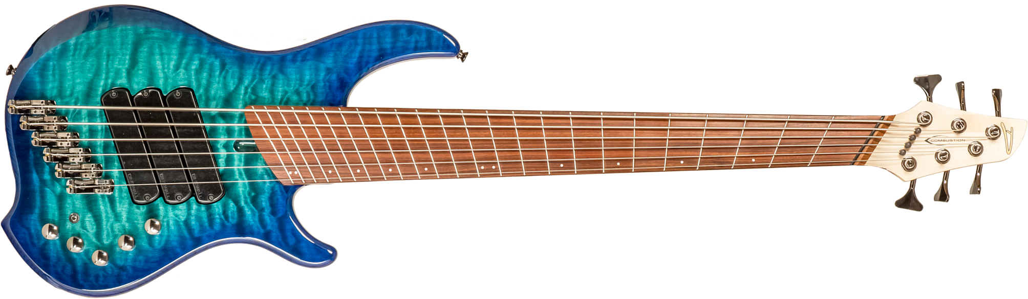 Dingwall Combustion Cb3 6c 3pu Active Pf - Whalepool Burst - Solid body electric bass - Main picture