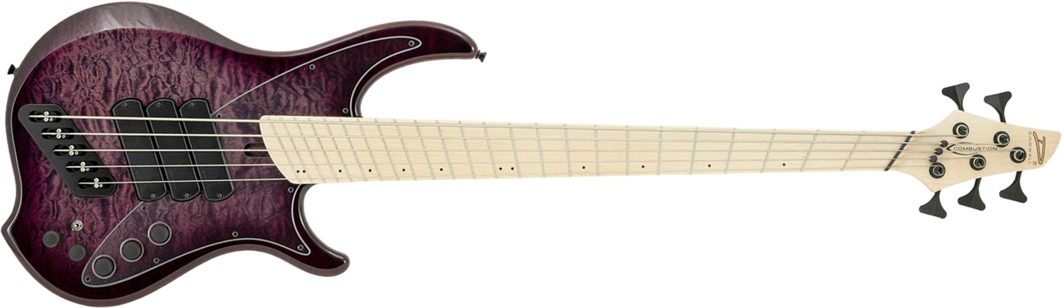Dingwall Combustion Nashville Cn3 5c 3pu Active Mn - Ultraviolet Burst - Solid body electric bass - Main picture