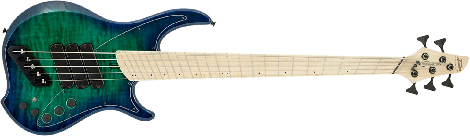Dingwall Combustion Nashville Cn3 5c 3pu Active Mn - Whalepool Burst - Solid body electric bass - Main picture