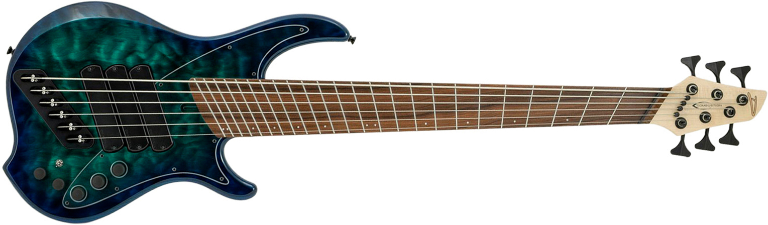 Dingwall Combustion Nashville Cn3 6c 3pu Active Pf - Whalepool Burst - Solid body electric bass - Main picture