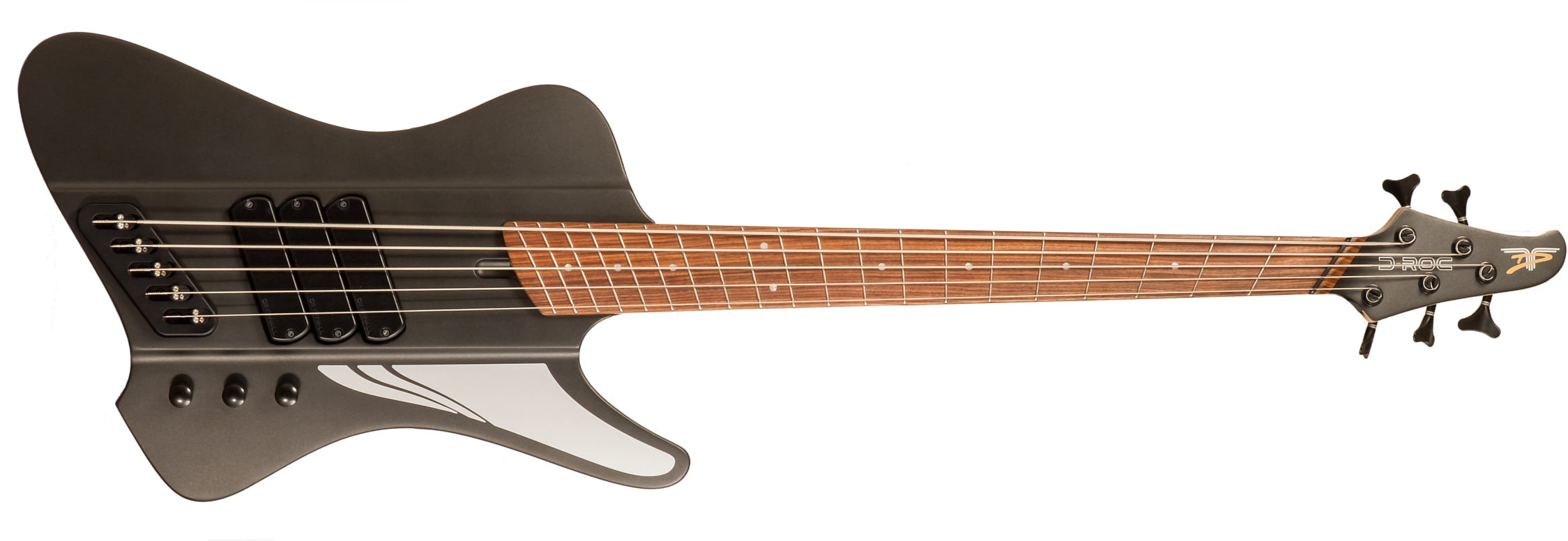 Dingwall D-roc Standard-3 5c 3pu Active Pf - Black Matte - Solid body electric bass - Main picture